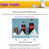 角砂糖で糖分を分かりやすく可視化したサイト