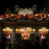 【台湾】饒河街夜市の隣の『松山慈祐宮』も旧正月はド派手！
