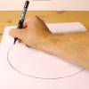 【動画】これは実用的！そこそこ奇麗な『円』をフリーハンドで描く方法